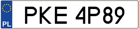 Trailer License Plate